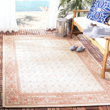 Safavieh Courtyard 4'-0" x 5'-7" Rug in Natural / Terra