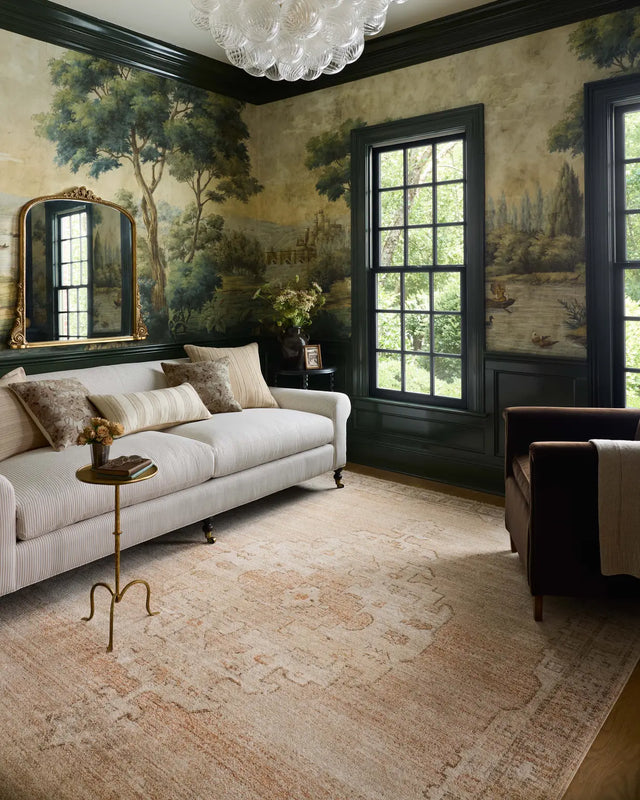Chris Loves Julia x Loloi Palma PLM-02 Spice / Natural Rug - room scene 3