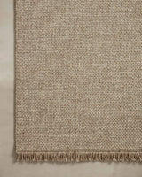 Loloi Dawn Daw-04 Natural Rug - corner on wood
