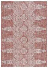 Safavieh Courtyard 6'-7" x 9'-6" Rug in Rust / Grey