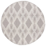 Safavieh Global 6'-7" x 6'-7" Rug in Grey / Ivory