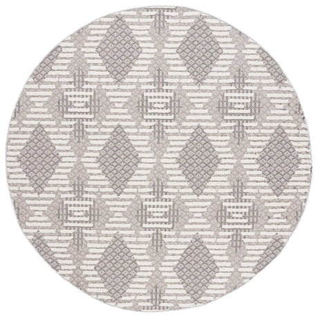 Safavieh Global 6'-7" x 6'-7" Rug in Grey / Ivory
