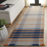Safavieh Striped Kilim 2'-3" x 8'-0" Rug in Beige / Blue