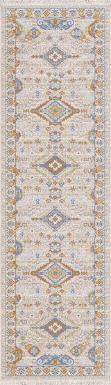 Dynamic Rugs Juno 6886 Power Loomed Traditional Ivory/Multi Rug - Runner