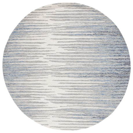 Safavieh Abstract 6'-0" x 6'-0" Rug in Ivory / Dark Blue