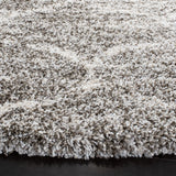 Safavieh Hudson Shag 7'-0" x 7'-0" Rug in Grey / Ivory