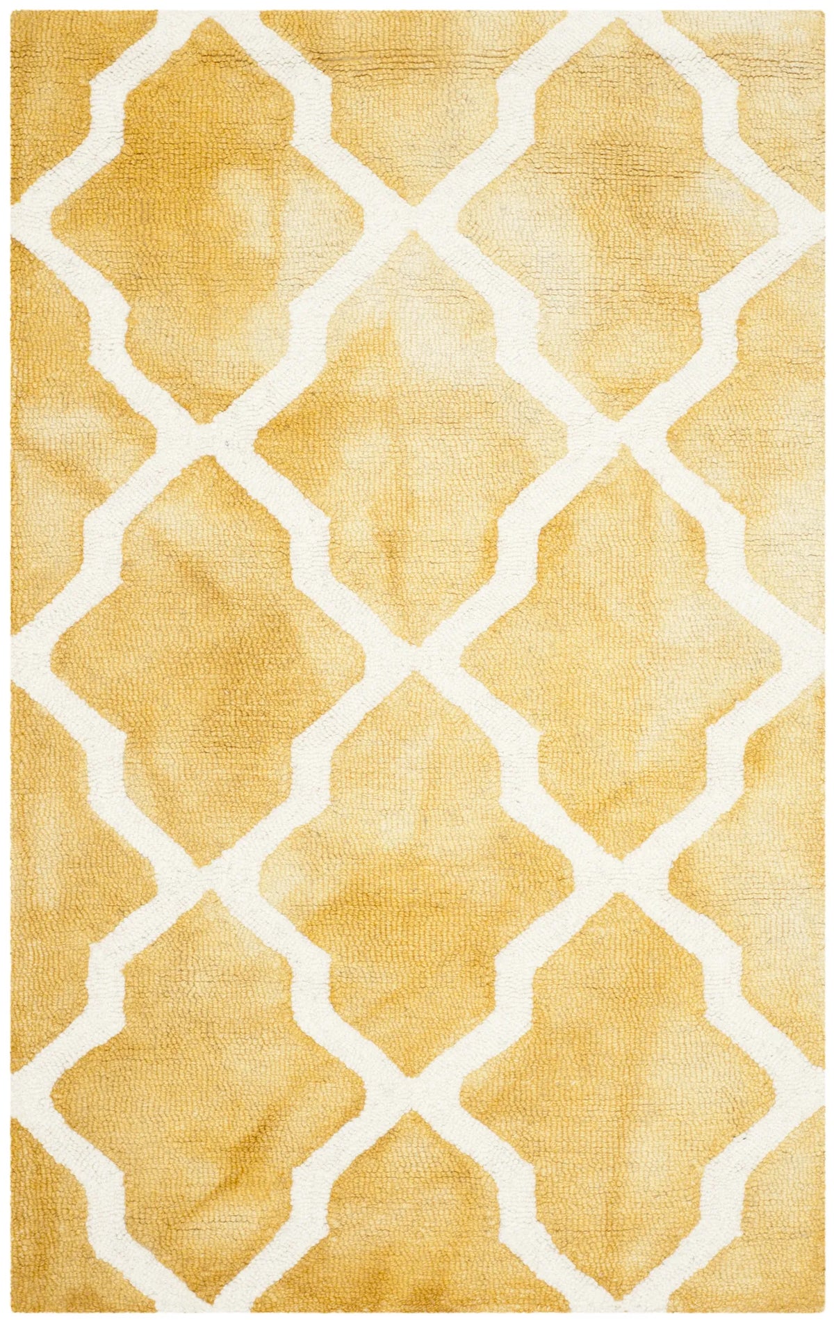 Safavieh Dip Dye 2'-0" x 3'-0" Rug in Gold / Ivory
