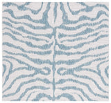 Safavieh Courtyard 6'-7" x 6'-7" Rug in Ivory / Aqua