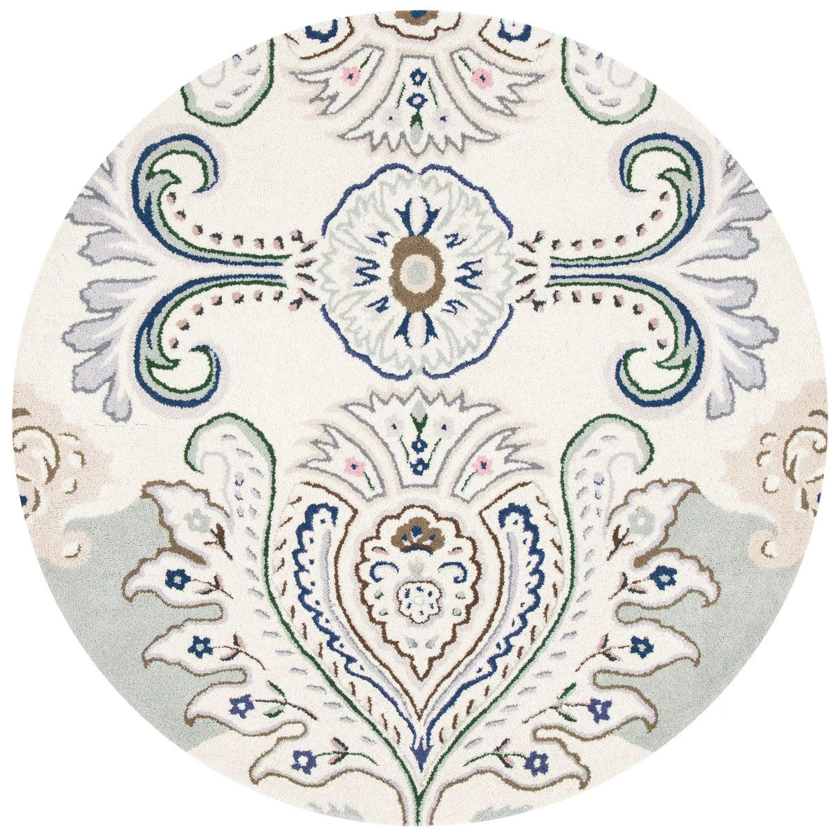 Safavieh Bella 5'-0" x 5'-0" Rug in Ivory / Blue