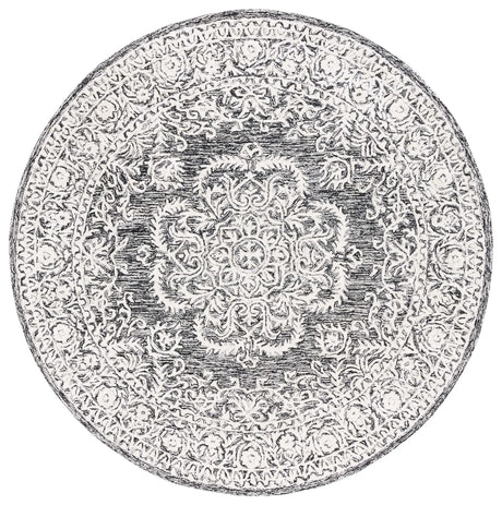 Safavieh Precious 6'-0" x 6'-0" Rug in Black / Ivory