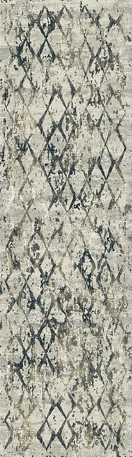 Dynamic Rugs Quartz 27039 Light Beige / Blue Rugs - Runner