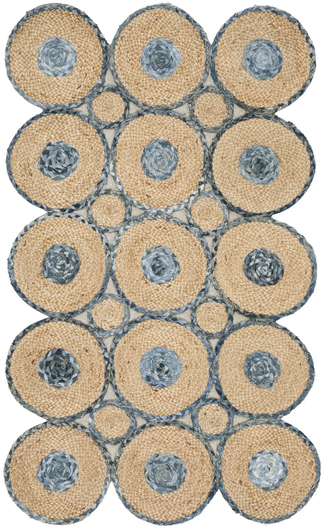 Safavieh Cape Cod 3'-0" x 5'-0" Rug in Blue / Natural
