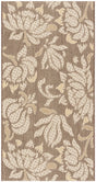 Safavieh Courtyard 2'-7" x 5'-0" Rug in Light Chocolate / Cream