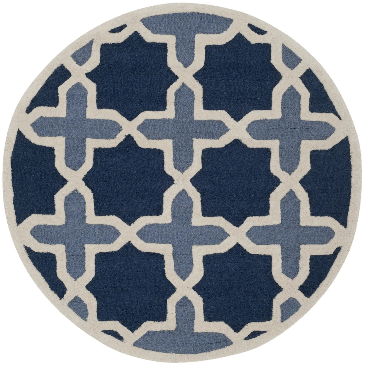 Safavieh Cambridge 4'-0" x 4'-0" Rug in Blue / Ivory