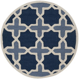 Safavieh Cambridge 4'-0" x 4'-0" Rug in Blue / Ivory