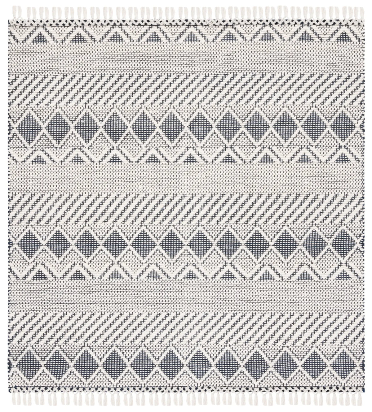 Safavieh Natura 6'-0" x 6'-0" Rug in Ivory / Charcoal