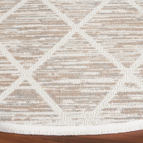 Safavieh Mila 6'-7" x 6'-7" Rug in Beige / Ivory