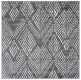 Safavieh Amsterdam 6'-7" x 6'-7" Rug in Dark Grey / Light Grey
