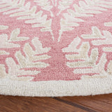 Safavieh Capri 5'-0" x 5'-0" Rug in Pink / Ivory