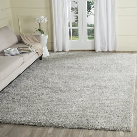 Safavieh Ultimate Shag 8'-0" x 10'-0" Rug in Silver / Silver