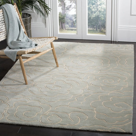 Safavieh Soho 5'-0" x 8'-0" Rug in Soft Lt. Blue / Ivory