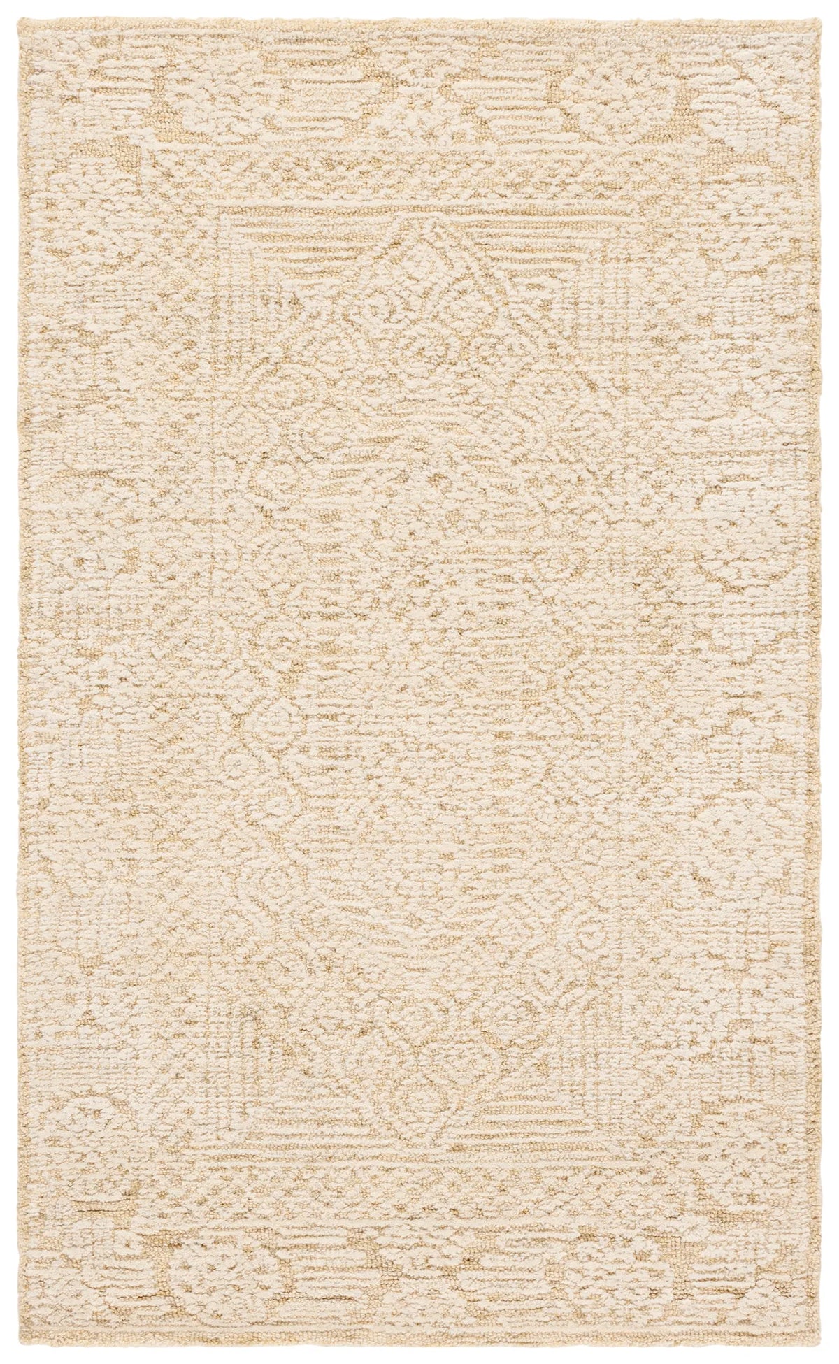 Safavieh Textural 3'-0" x 5'-0" Rug in Gold / Ivory