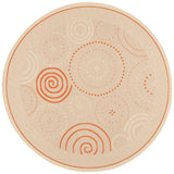 Safavieh Courtyard 6'-7" x 6'-7" Rug in Natural / Terra