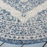 Safavieh Courtyard 5'-3" x 5'-3" Rug in Light Grey / Blue
