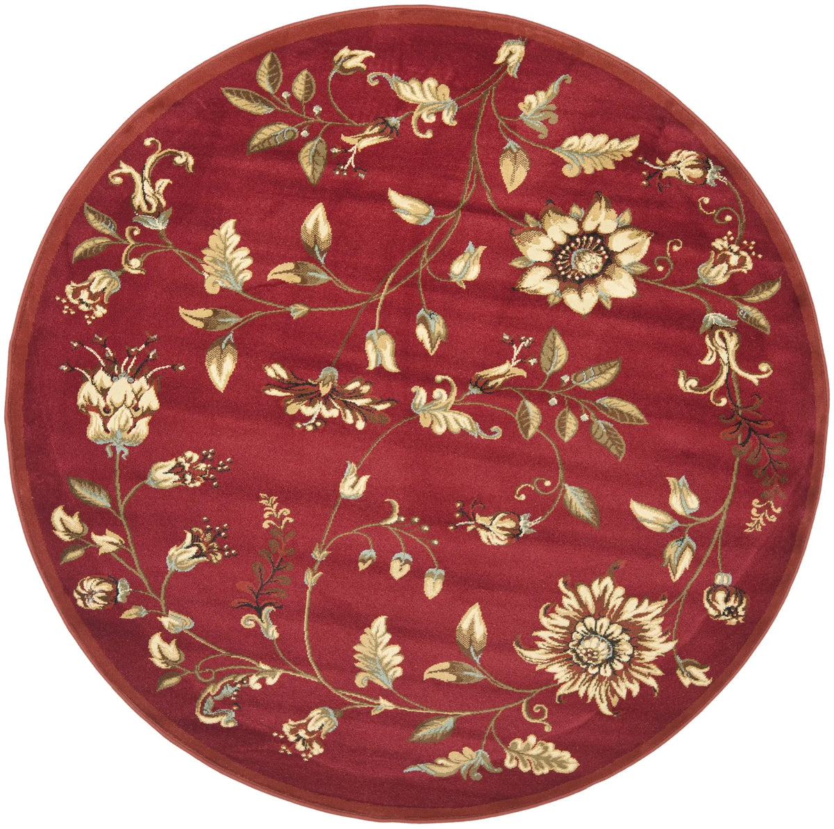 Safavieh Lyndhurst 5'-3" x 5'-3" Rug in Red / Multi