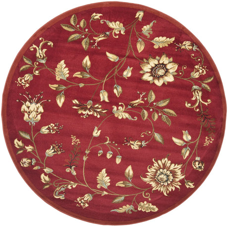 Safavieh Lyndhurst 5'-3" x 5'-3" Rug in Red / Multi