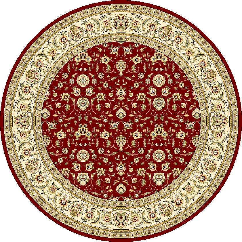 Safavieh Lyndhurst 8'-0" x 8'-0" Rug in Red / Ivory