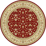 Safavieh Lyndhurst 8'-0" x 8'-0" Rug in Red / Ivory