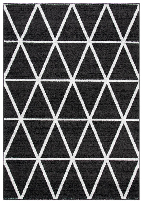 Safavieh Adirondack 4'-0" x 6'-0" Rug in Black / Ivory