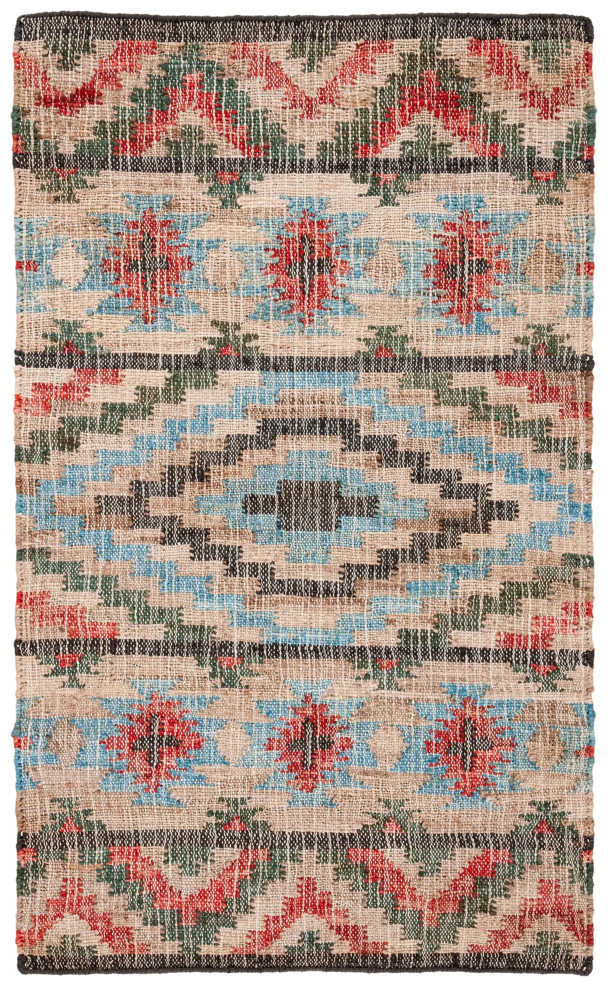 Safavieh Kilim 3'-0" x 5'-0" Rug in Natural / Red