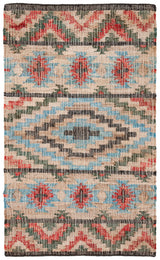 Safavieh Kilim 3'-0" x 5'-0" Rug in Natural / Red