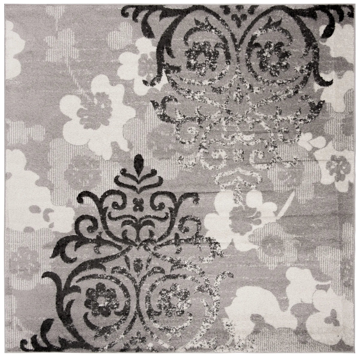 Safavieh Adirondack 7'-0" x 7'-0" Rug in Silver / Ivory