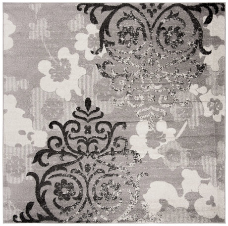 Safavieh Adirondack 7'-0" x 7'-0" Rug in Silver / Ivory