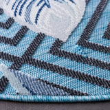 Safavieh Cabana 6'-5" x 6'-5" Rug in Aqua / Navy