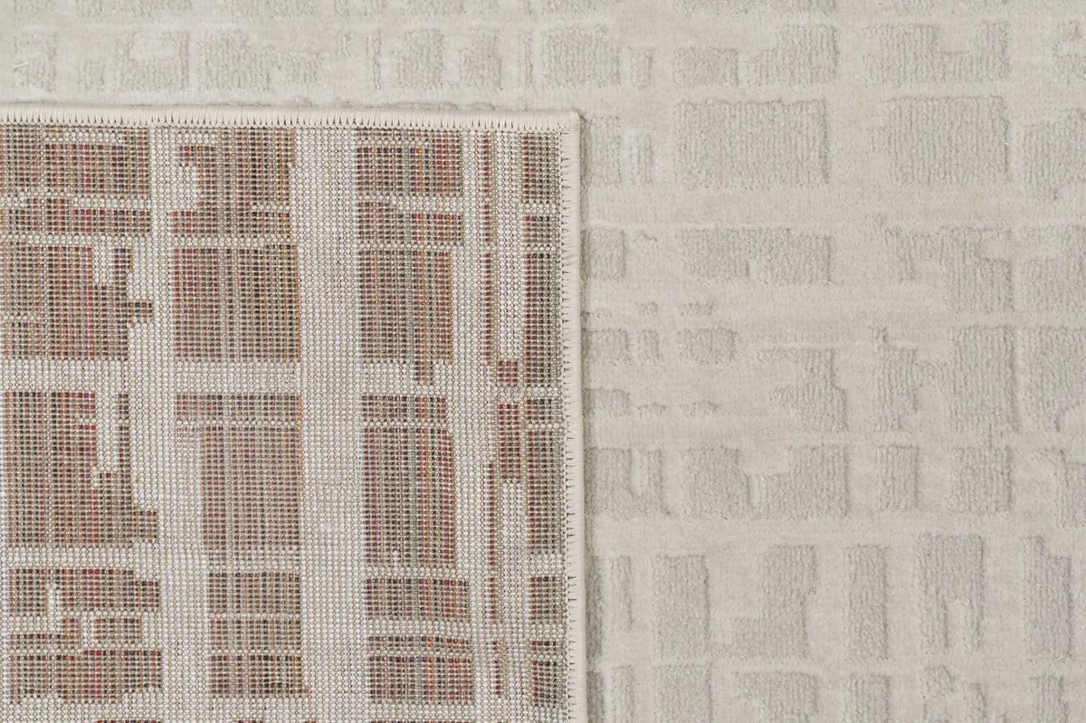 Dynamic Rugs Timeless 6928 Power Loomed Modern Beige/Ivory Rug - Corner