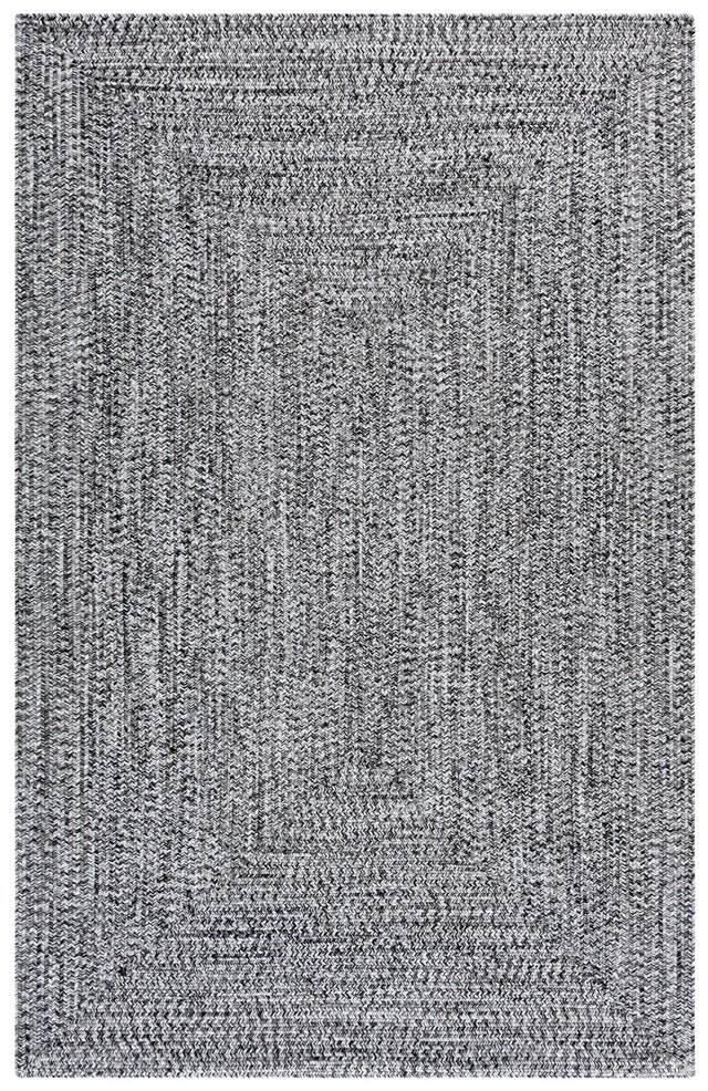 Safavieh Braided 4'-0" x 6'-0" Rug in Black / Ivory