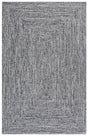 Safavieh Braided 4'-0" x 6'-0" Rug in Black / Ivory