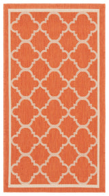 Safavieh Courtyard 2'-0" x 3'-7" Rug in Terracotta / Bone