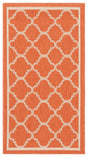 Safavieh Courtyard 2'-0" x 3'-7" Rug in Terracotta / Bone