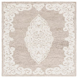 Safavieh Abstract 6'-0" x 6'-0" Rug in Beige / Ivory