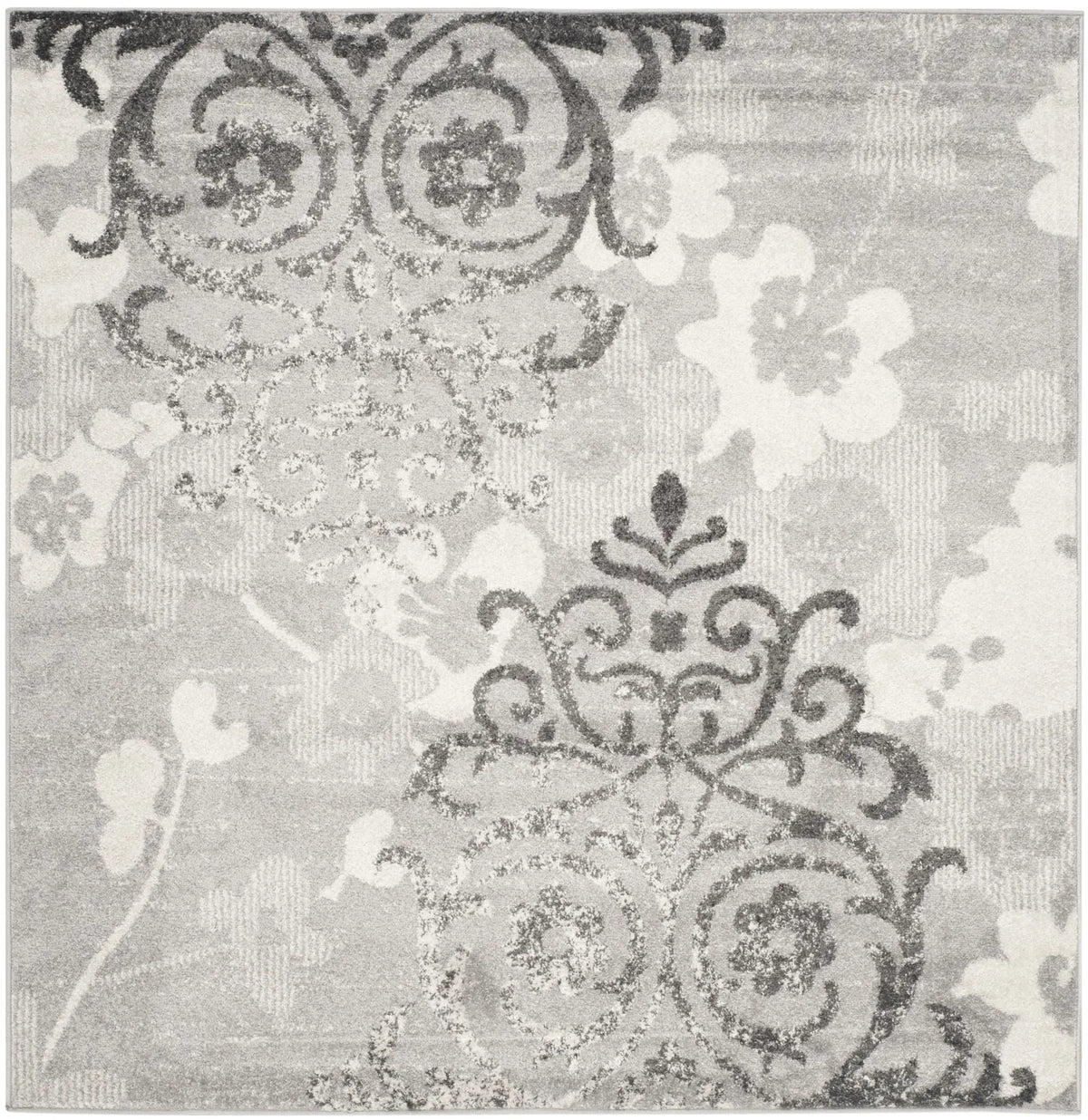 Safavieh Adirondack 5'-0" x 5'-0" Rug in Silver / Ivory