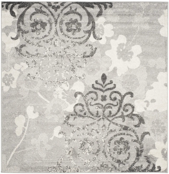 Safavieh Adirondack 5'-0" x 5'-0" Rug in Silver / Ivory