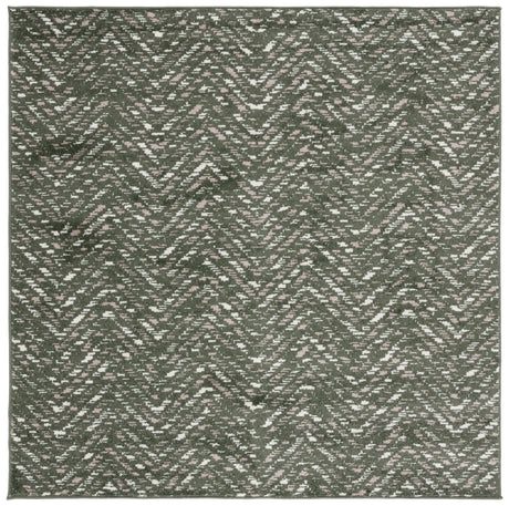 Safavieh Adirondack 6'-0" x 6'-0" Rug in Dark Green / Ivory