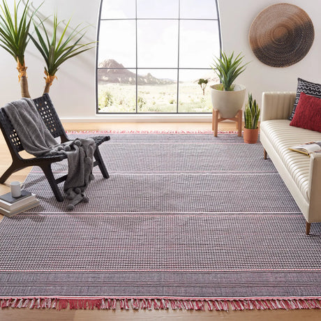 Safavieh Montauk 8'-0" x 10'-0" Rug in Red / Multi
