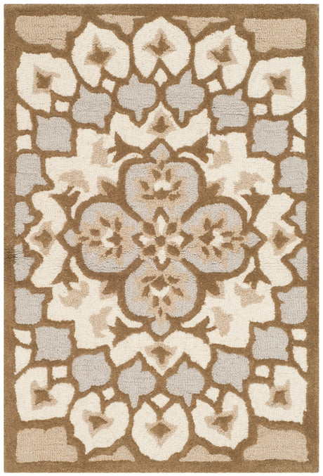 Safavieh Bellagio 2'-0" x 3'-0" Rug in Ivory / Dark Beig