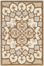 Safavieh Bellagio 2'-0" x 3'-0" Rug in Ivory / Dark Beig